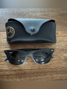 Ray-Ban Black Frame Sunglasses with Dark Lenses